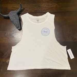 White Billabong Muscle Tank
